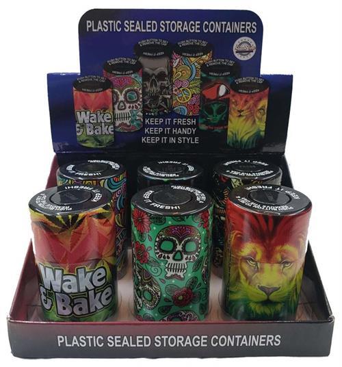 Plastic Sealed Cans - 6 asst designs - 6ct/20cs image