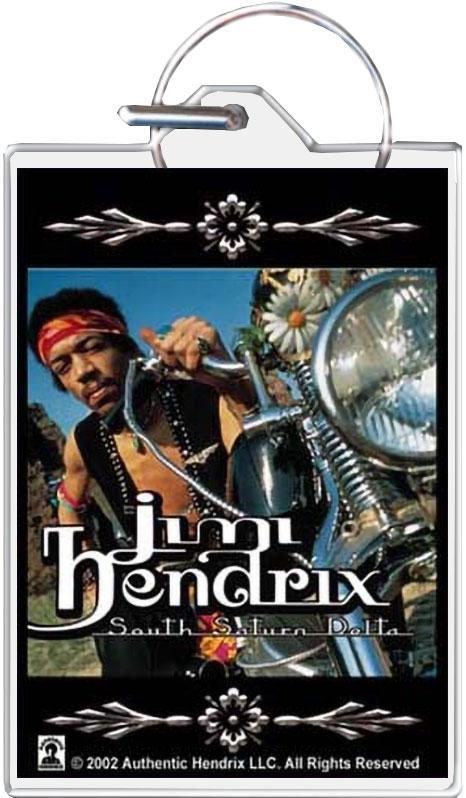 Jimi Hendrix Delta Keychain - 1.5" x 2" image