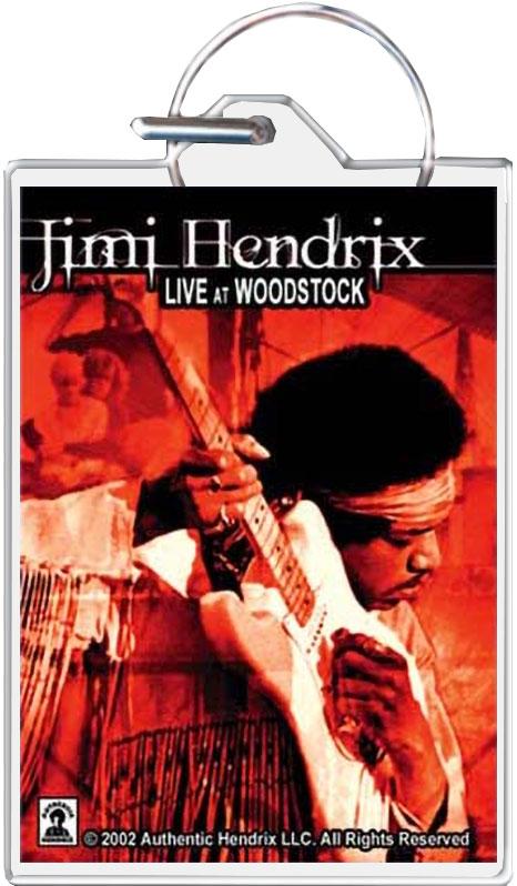 Jimi Hendrix Woodstock Keychain - 1.5" x 2" image