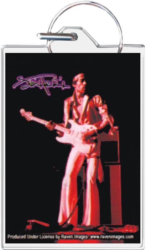 Jimi Hendrix Guitar Keychain - 1.5" x 2" image