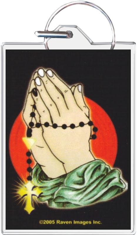 PraYin Hands Keychain - 1.5" x 2" image