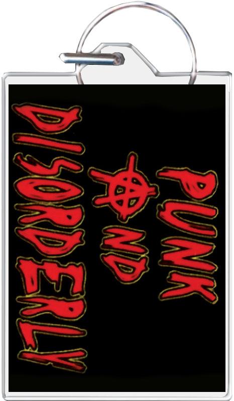 Punk And Disorderly Keychain - 1.5" x 2" image
