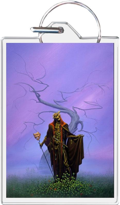 DestroYin Angel - Michael Whelan Keychain 1.5" x 2" image