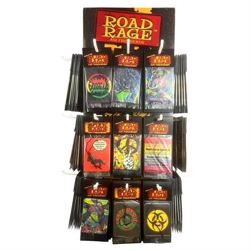 Road Rage® Air Fresheners - Rotating Display - 216pcs - 36 Styles - 6 Each image