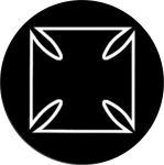 Iron Cross Sticker - 2 1/2" Round - Clearance