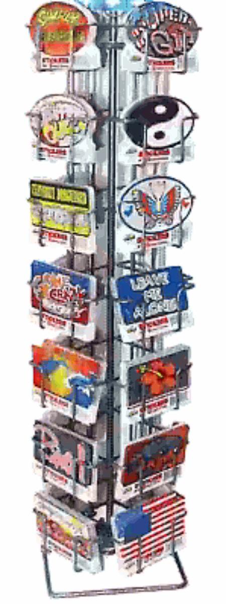 Large Sticker Display - 12 Each of 28 Styles + Free Display