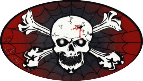 Skull & Crossbones - Large - 4.5" x 6" - Sticker image