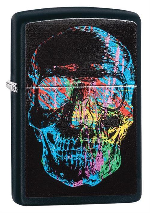 Skull - Black Matte - Zippo Lighter image