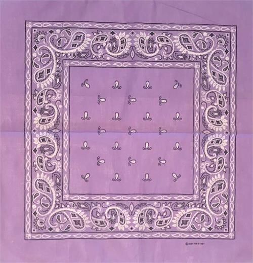 Lavender Bandana 21" x 21" - Cotton image