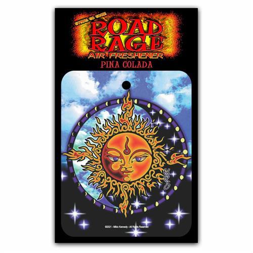 Sunface by Mikio Kennedy Road Rage® Auto Air Freshener - Pina Colada Fragrance image