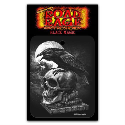Poe's Raven Skull Road Rage®Air Freshener - Black Magic Fragrance image