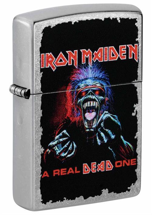Iron Maiden - A Real Dead One Street Chrome Zippo Lighter image