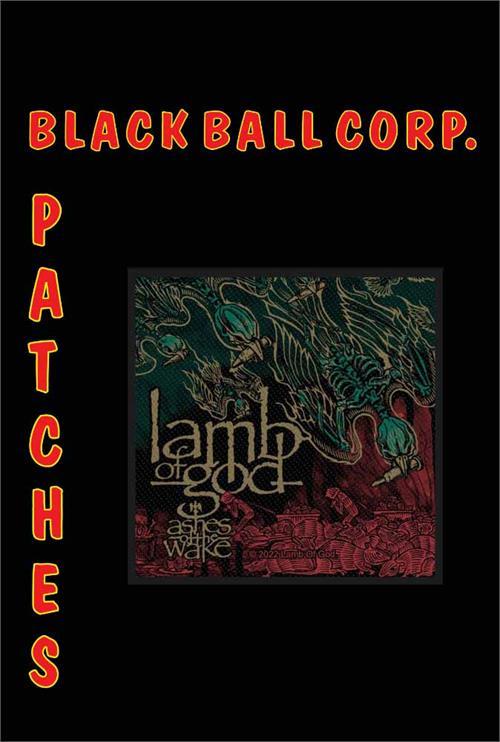 Lamb of God - Ashes of the Wake 4" x 4" Printed Woven Patch image