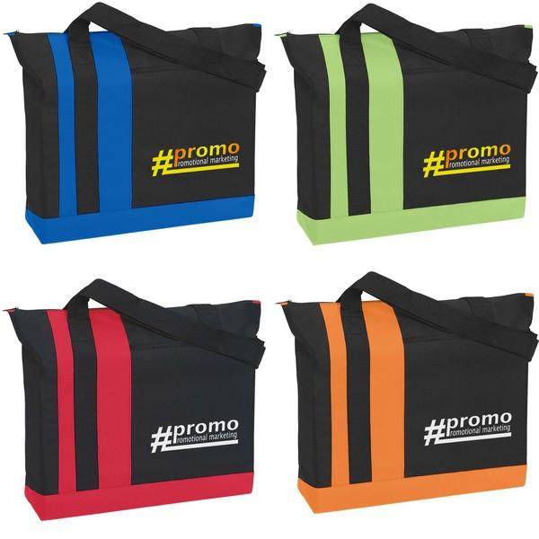 Tri-Band Tote Bag With Custom Imprint image