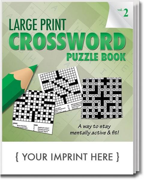 Large Print Crossword Puzzle Book With Custom Imprint SCS1901