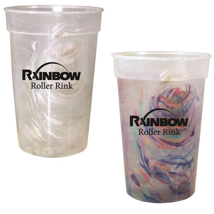 17 oz. Rainbow Confetti Mood Cup with Custom Imprint