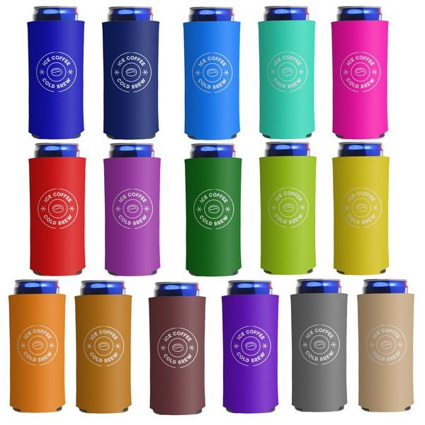 12 Oz Slim Can Cooler With Custom Imprint DC1000B12S image