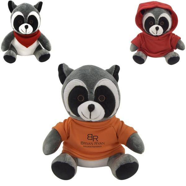 6 Plush Rocco Raccoon with Custom Imprint image