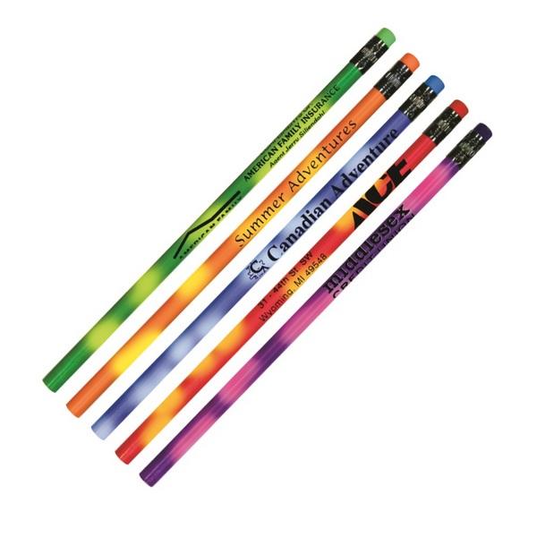 Mood Pencil with Matching Colored Eraser And Custom Imprint image