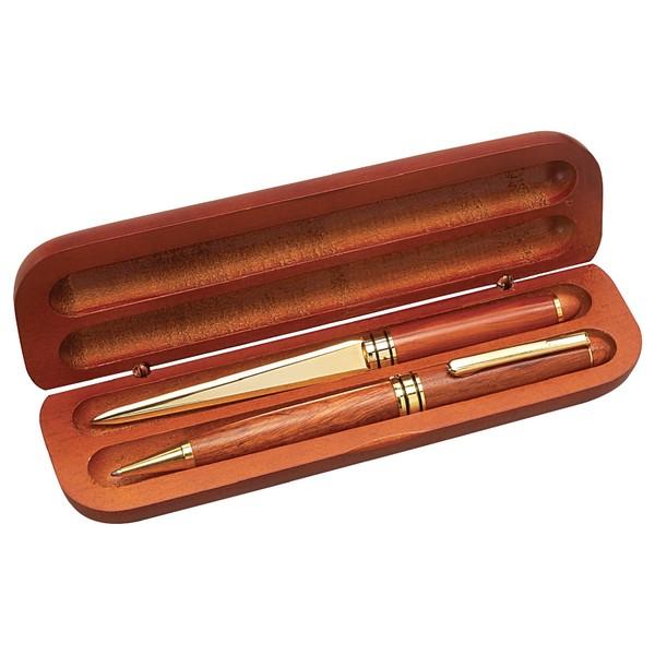 Rosewood Pen Gift Set With Custom Imprint SST63425 image