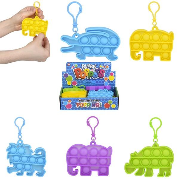 Zoo Animal Bubble Poppers Clip On