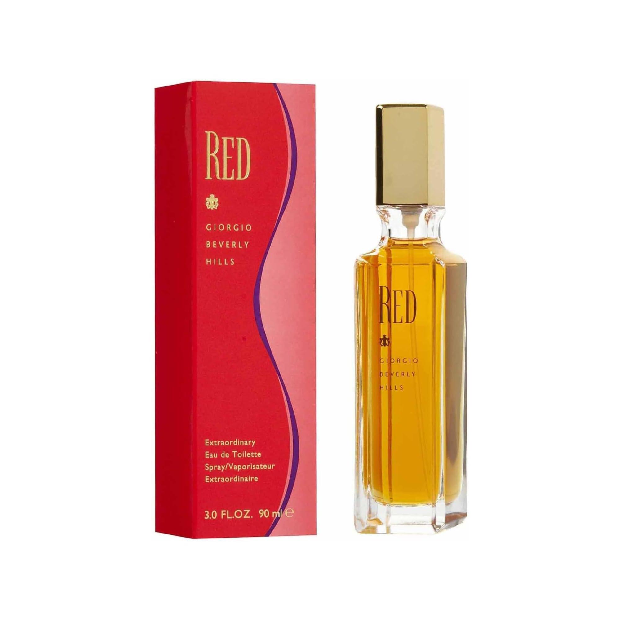 Giorgio Beverly Hills Red Perfume for Women, Eau De Toilette EDT Spray, 3 Fl Oz
