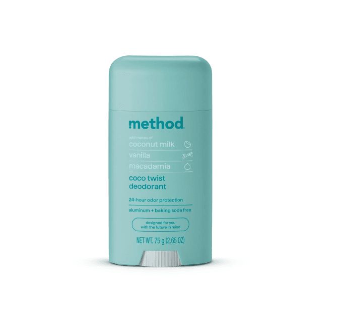 Method Deodorant, Coco Twist, Coconut Milk, Avocado + Macadamia Oil notes, 24 Hour Odor Protection, 2.65 oz image
