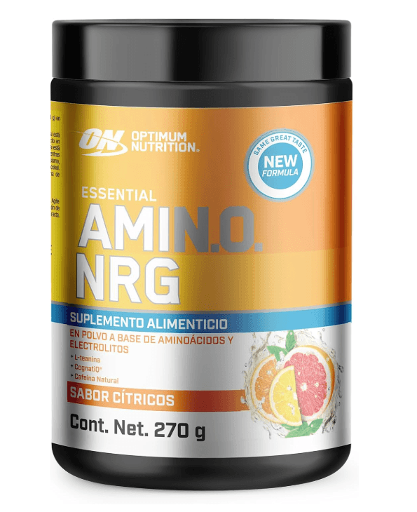 Optimum Nutrition Amino Energy Powder Plus Focus, with BCAA, Electrolytes, and Caffeine, Sunkissed Citrus, 30 Servings (Packaging May Vary) image