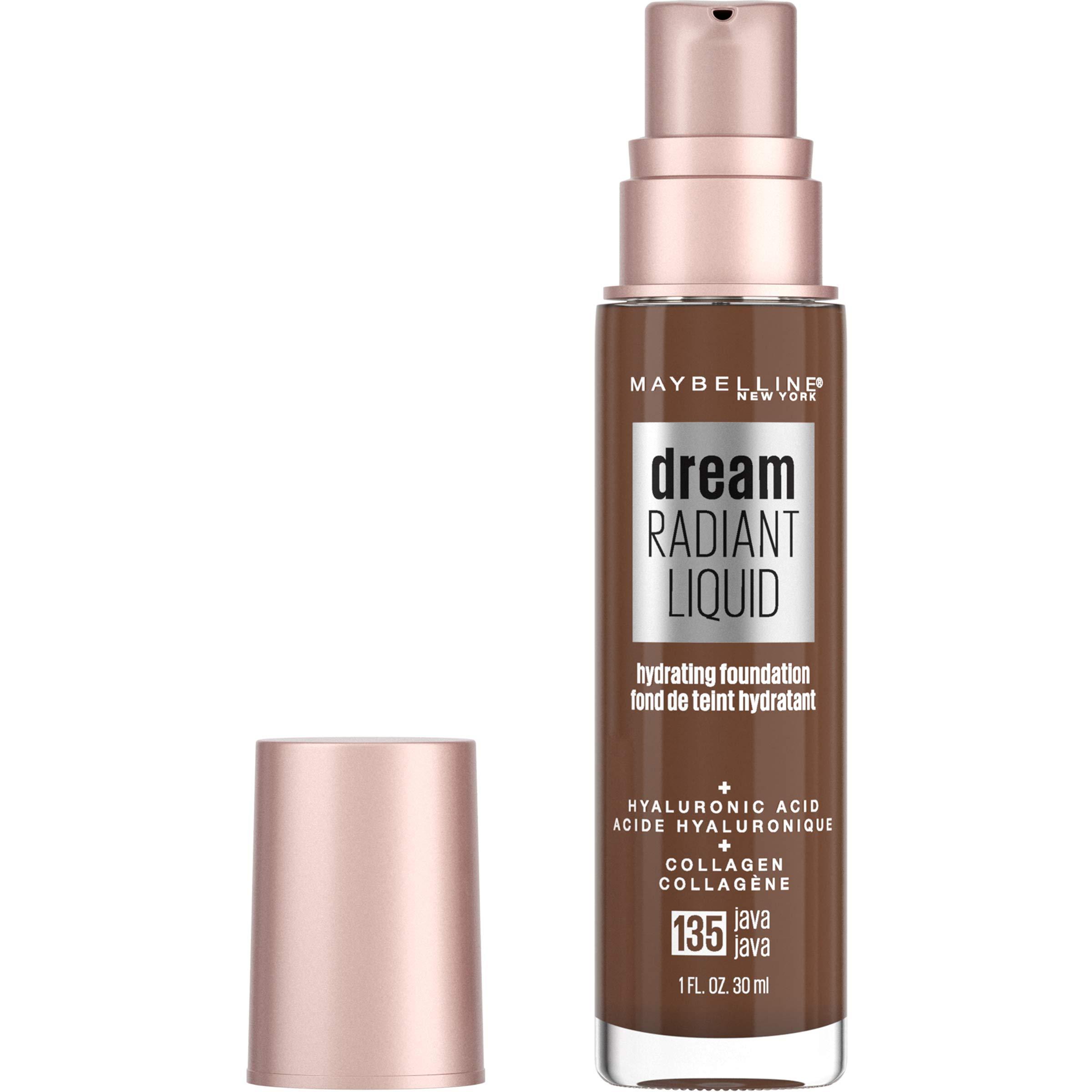 Maybelline Dream Radiant Liquid Medium Coverage Hydrating Makeup, Lightweight Liquid Foundation, Java, 1 Count image