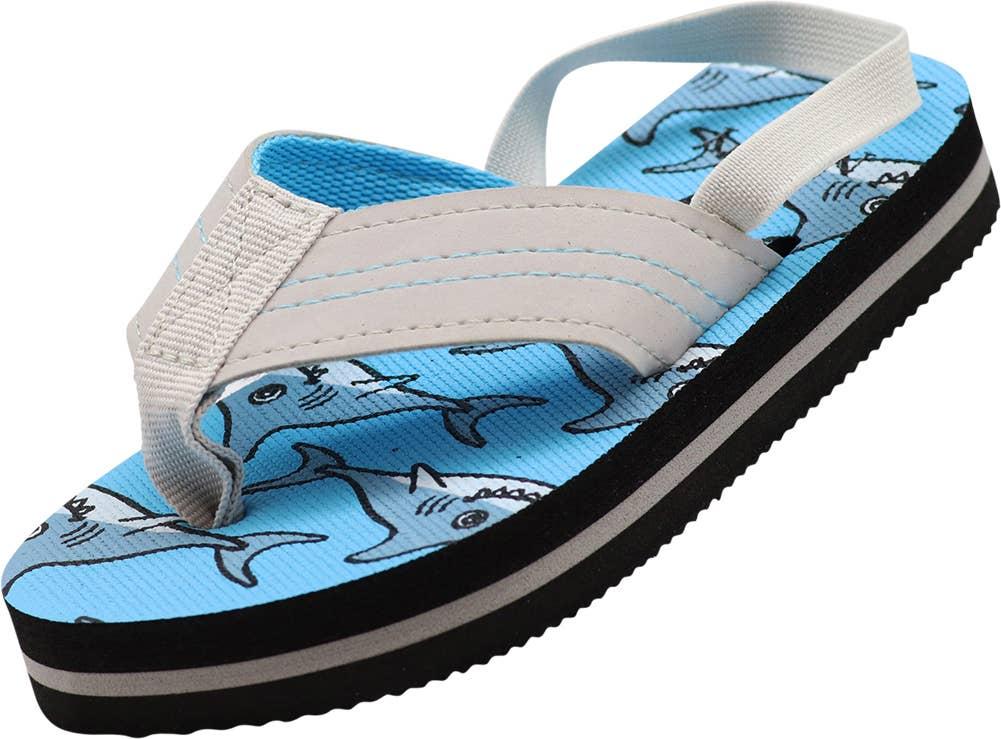 Norty TODDLER BOY'S 5-10 SANDAL WHALES BLUE GREY Prepack image