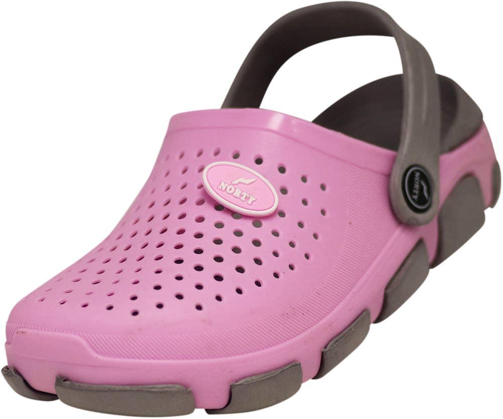 Norty TODDLER GIRL SIZES 6-11 CLOG PINK GREY Prepack image