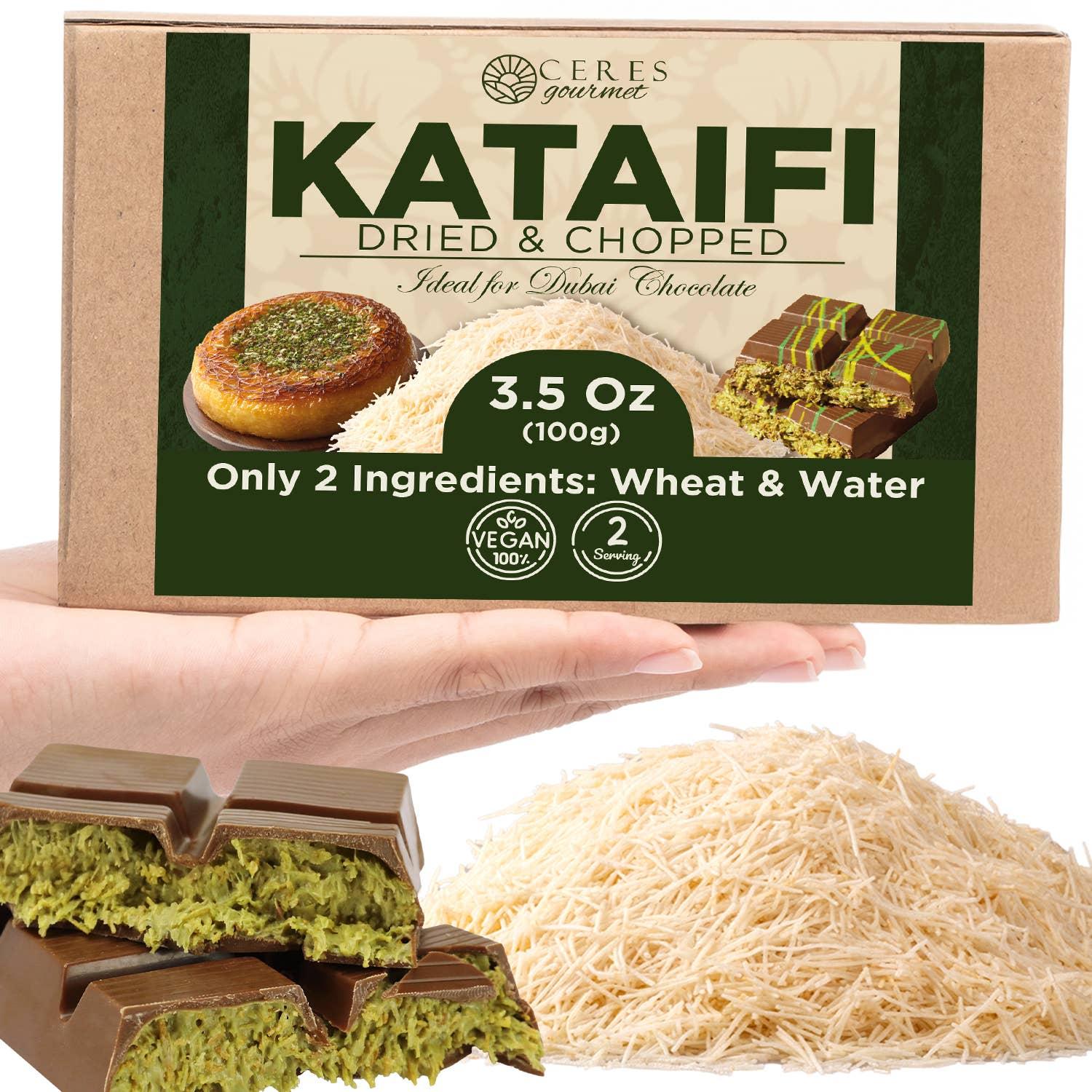 Premium Dried Kataifi- Shredded Fillo Dough – 3.5oz (100g)