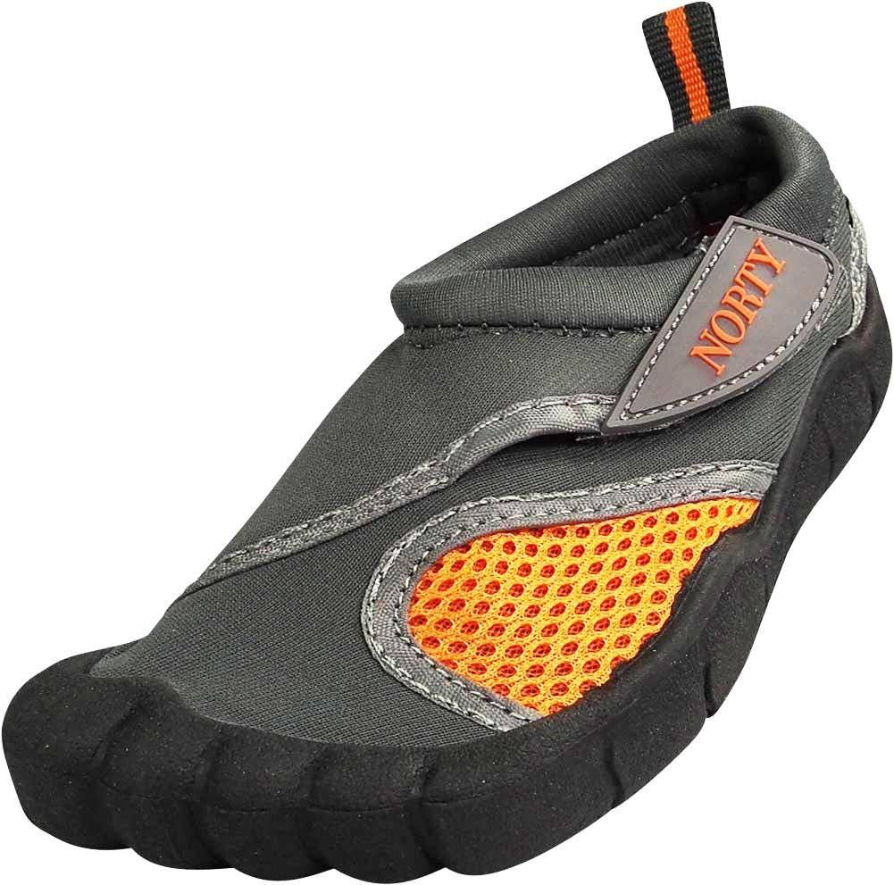 NORTY Tod Boy 5-10 Grey Orange Water Shoe 38885 Prepack image