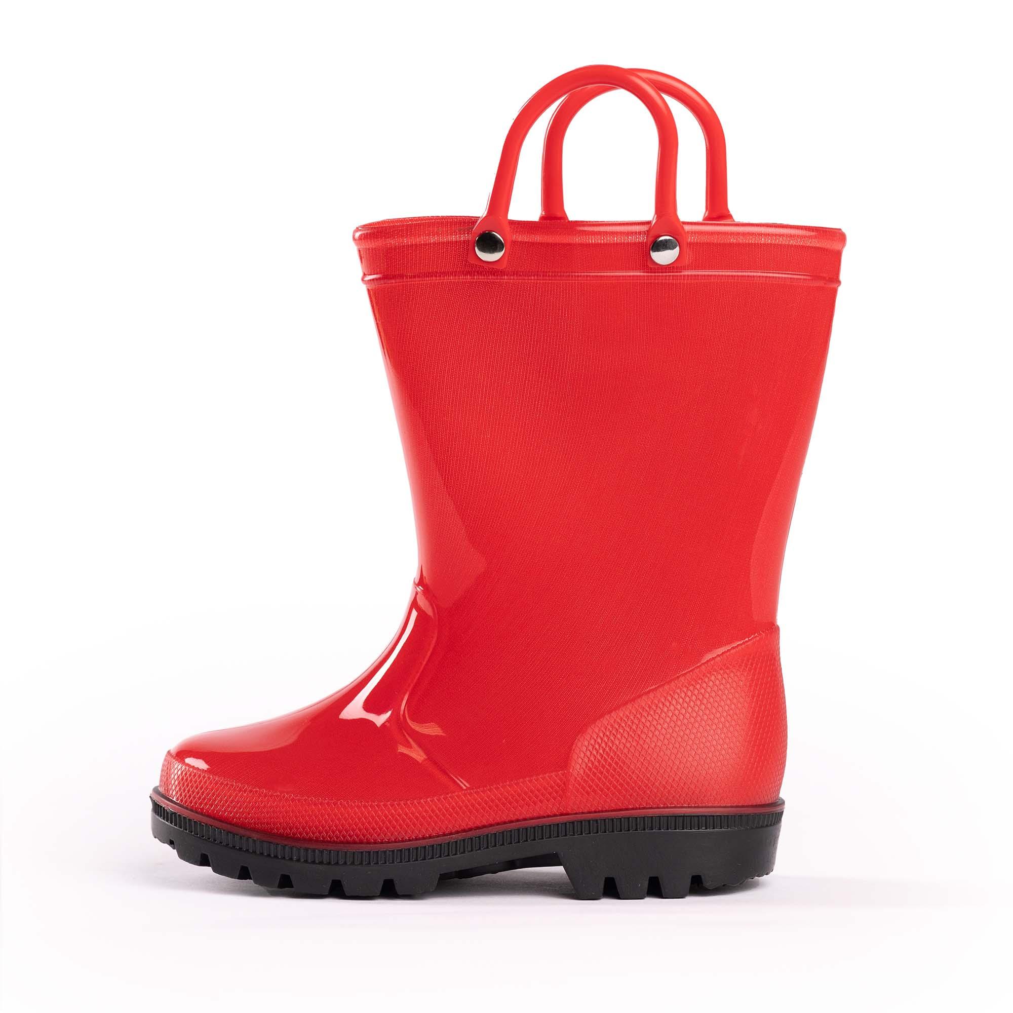 NORTY Tod Boys 6-10 Red/Black Rain Boot 20012 Prepack image