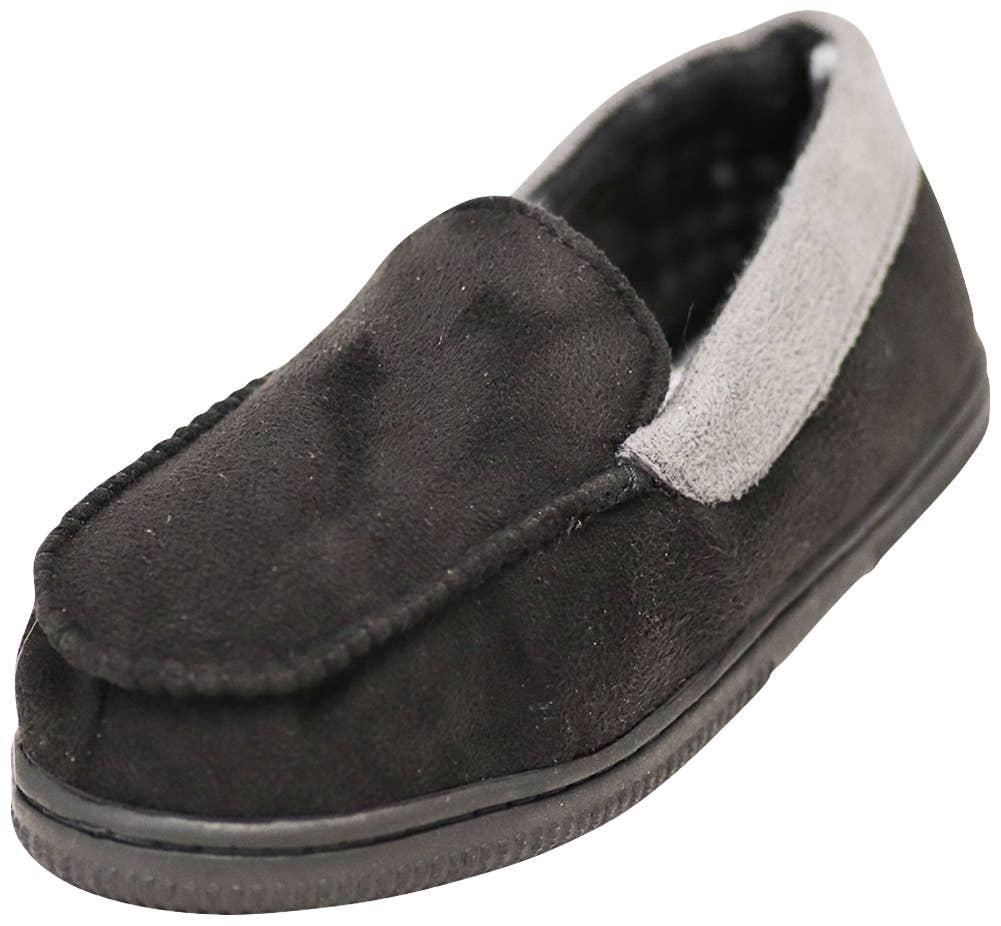 NORTY Tod Boys 6-10 Black/Grey Slippers 17500 Prepack image