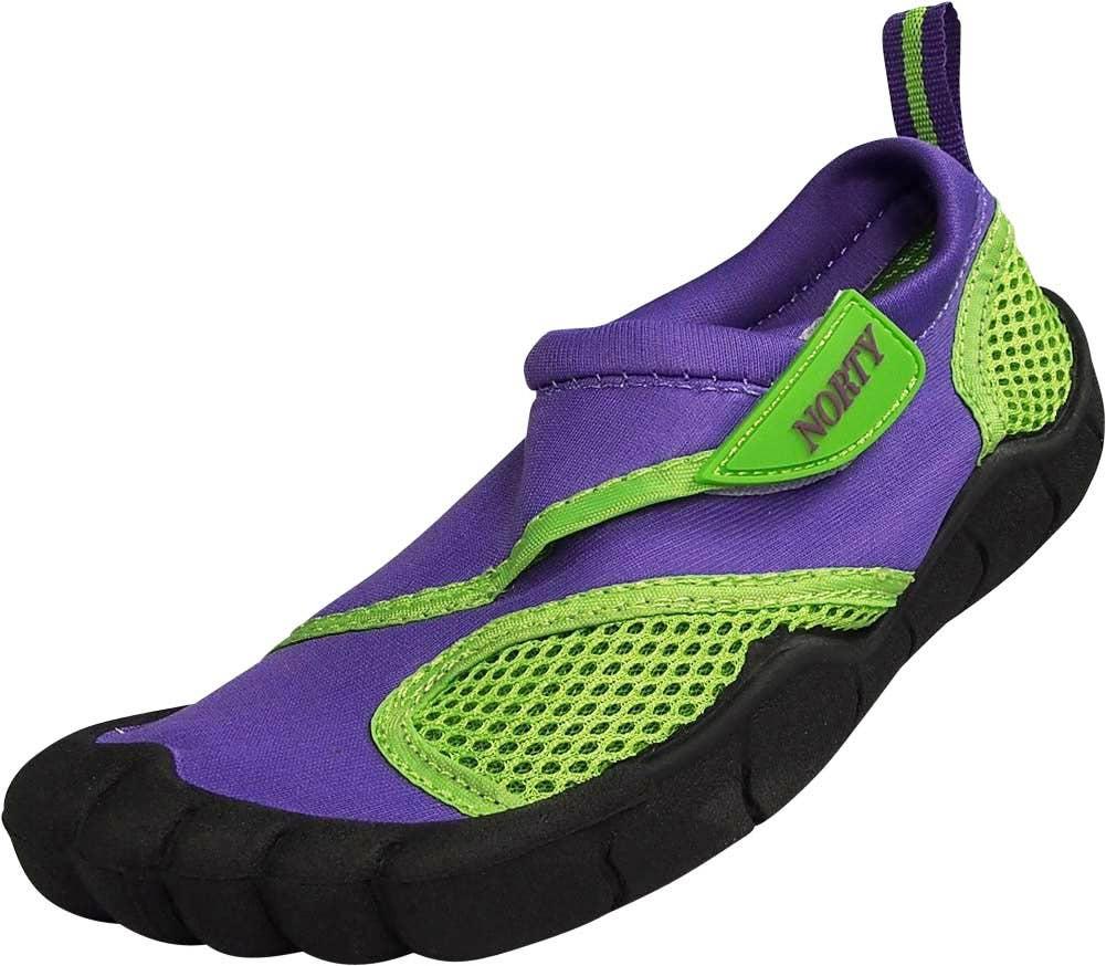 NORTY Girls 11-4 Purple/Lime Water Shoe 38894K Prepack image