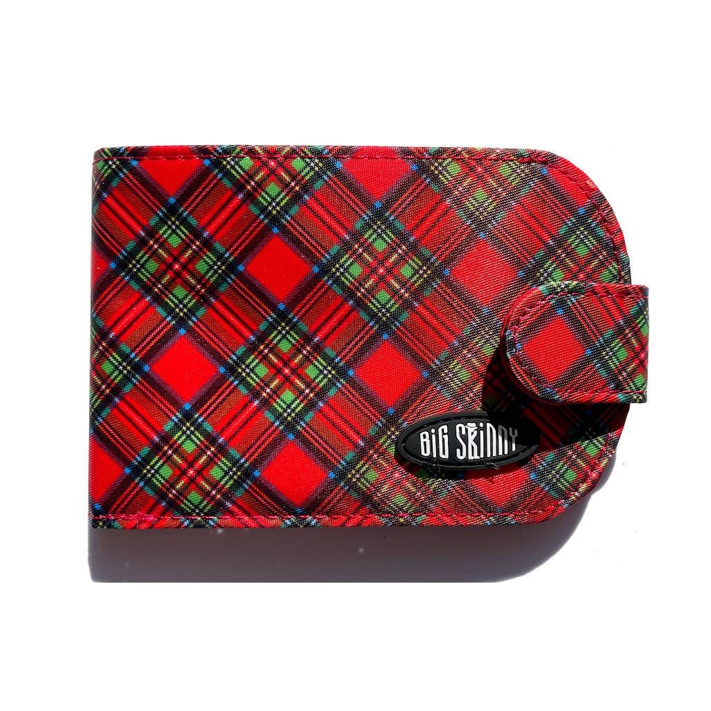 Taxicat Bifold Wallet - Sangria Plaid image