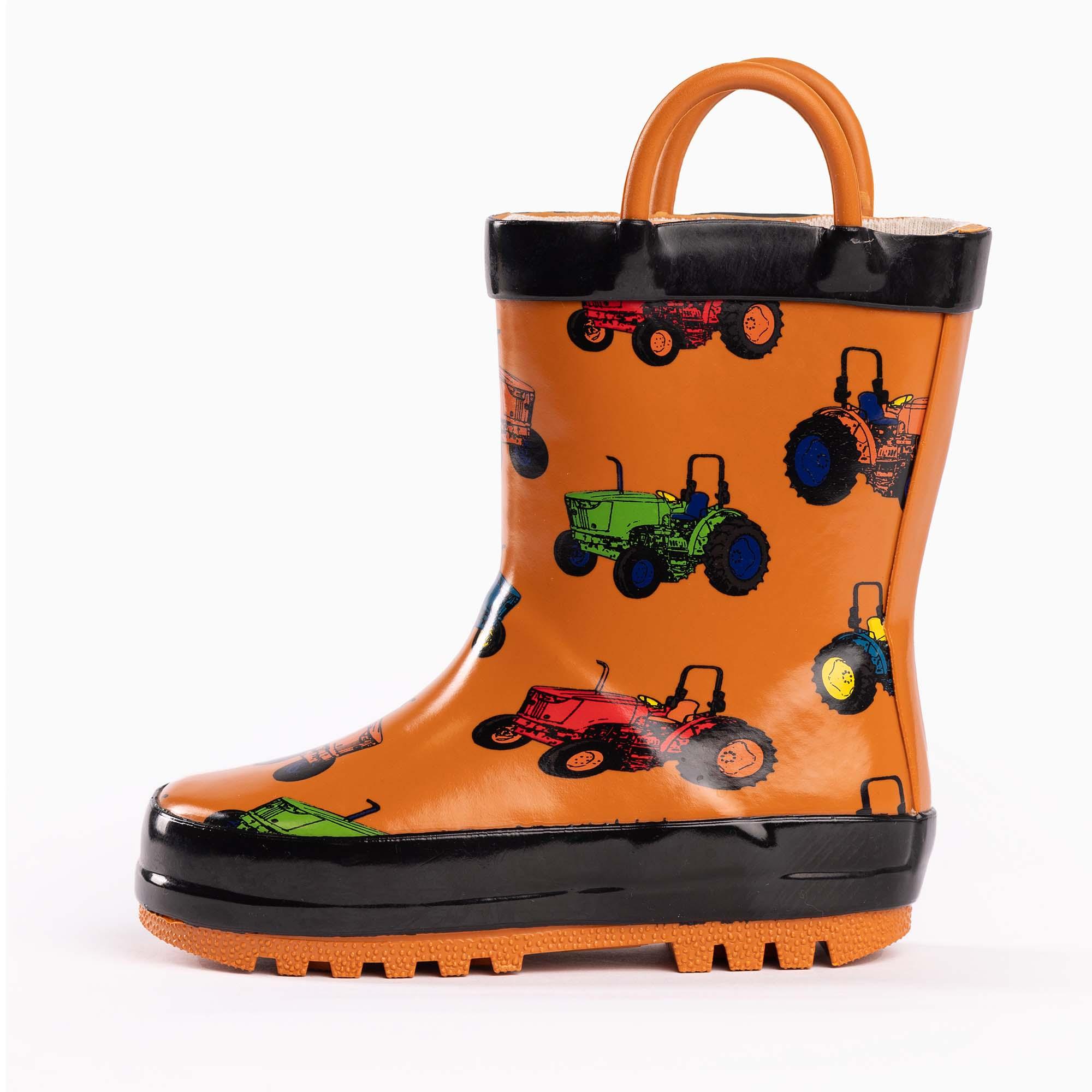 Norty Boys 11-3 Tractor Rubber Rain Boot 16212 Prepack image