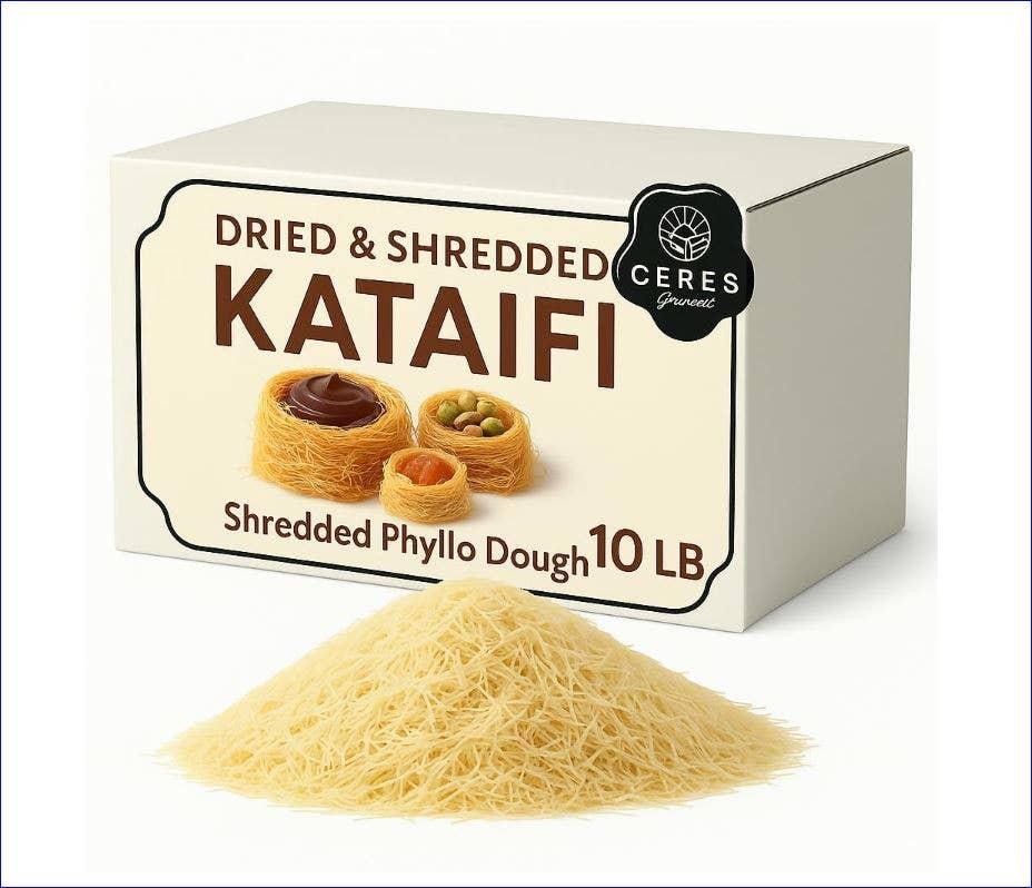 Dried Kataifi Shredded Fillo Dough  S-10 / M-20 / L-45 lb image