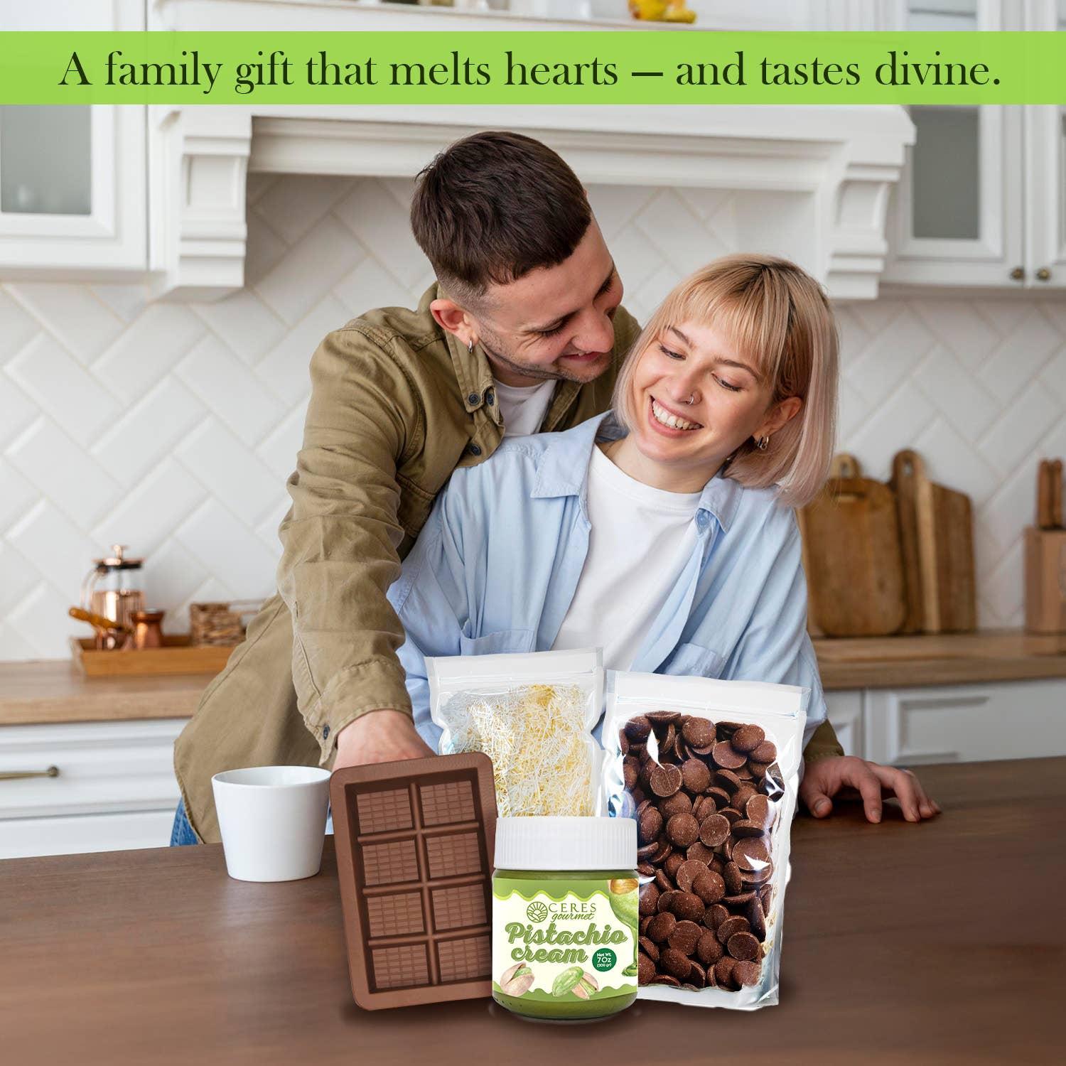 Dubai Chocolate Bar DIY Set Milk Dark and White image