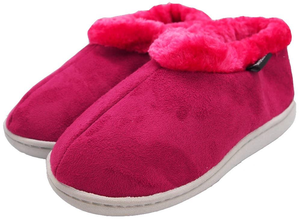 Norty Girls 11-3 Magenta Fleece Slipper 17358 Prepack image