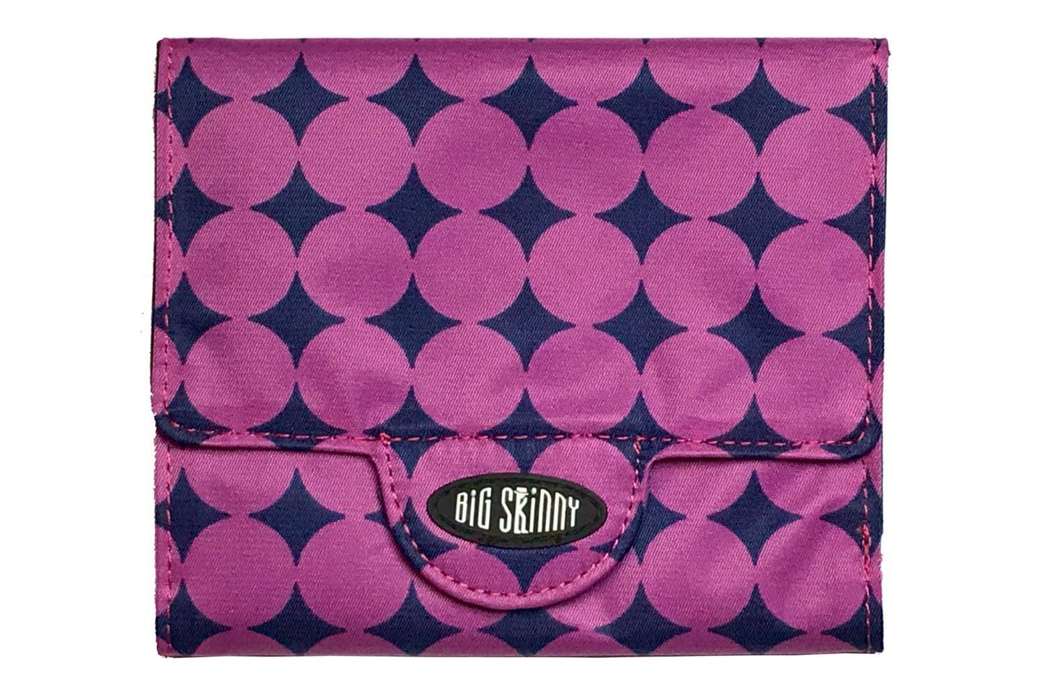 Trixie Trifold Clutch Wallet - Plum Dot image