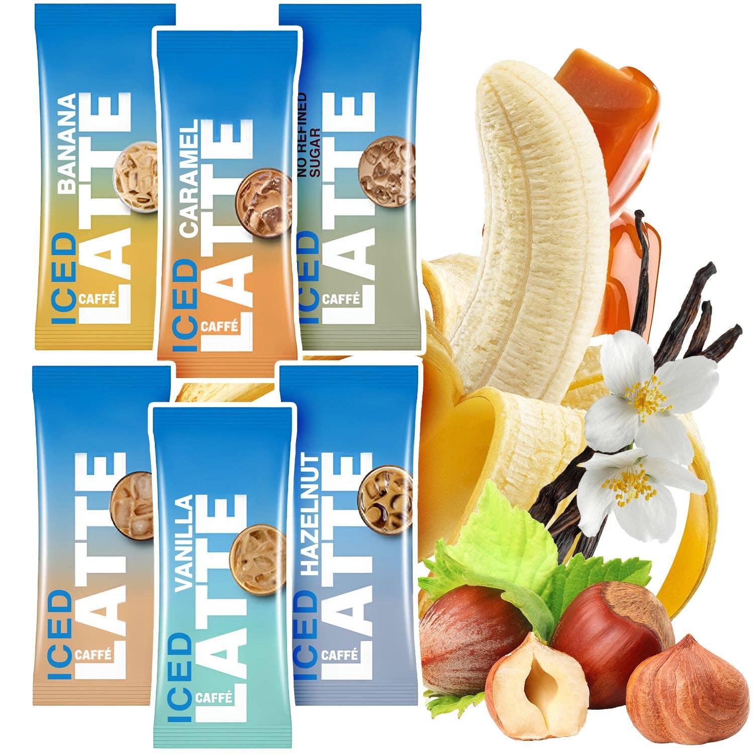 Iced Coffee Variety Pack – 12 Instant Sticks- 6 Flavors image