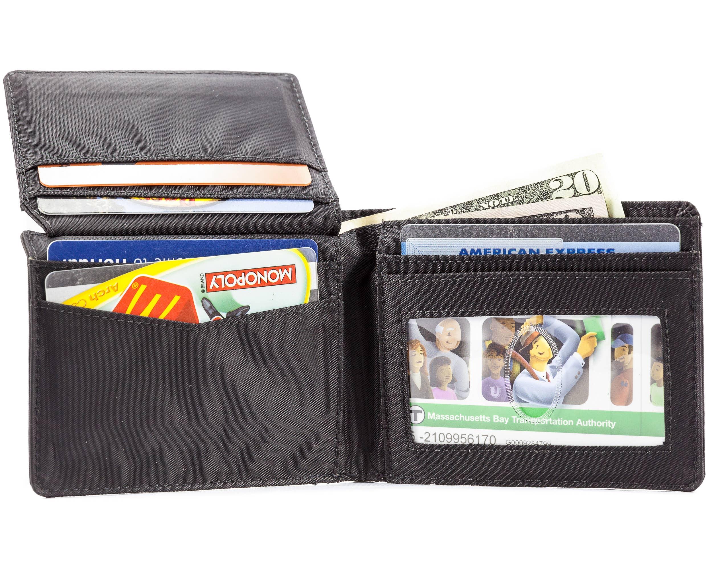 L-Fold Trifold Wallet - Black