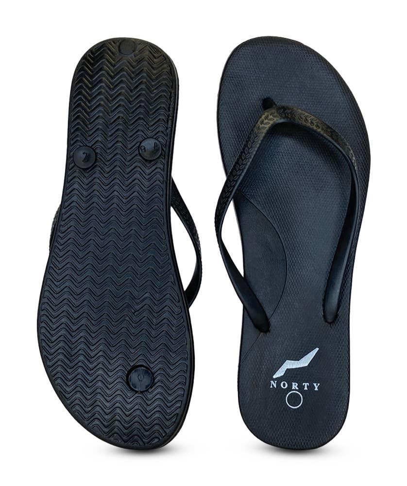 Norty BCC Womens EVA Flip Flop Sandal Black Prepack 22015A