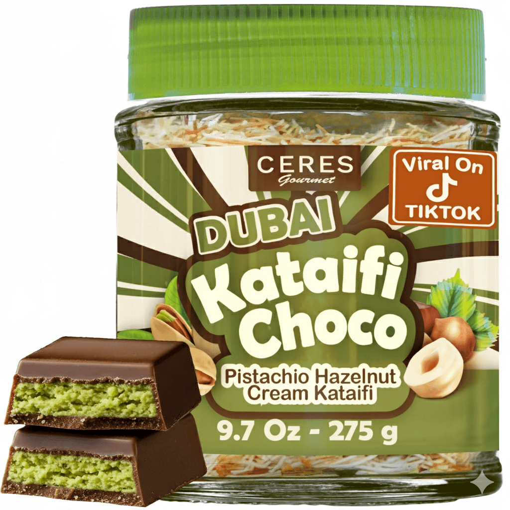Dubai Chocolate Spread and Pistachio - 9.7 oz
