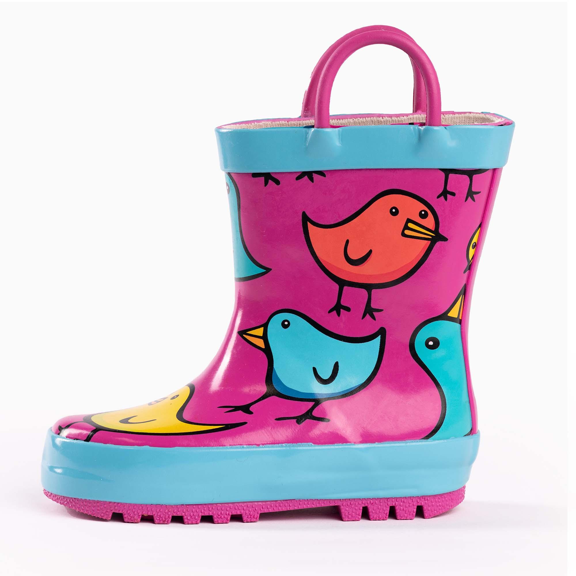 Norty Girls 11-3 Chicks Rubber Rain Boot 16490 Prepack image