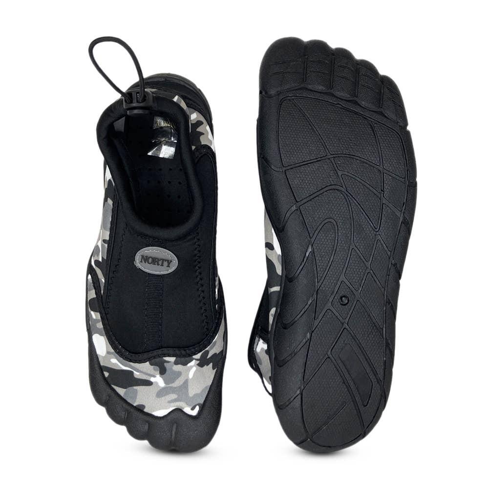 NORTY Big Kids 4-8 Black Camo Water Shoe 38880BK Prepack image