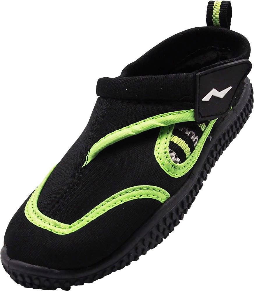 NORTY Boys 11-4 Black-Lime 2 Water Shoe C1102K Prepack image