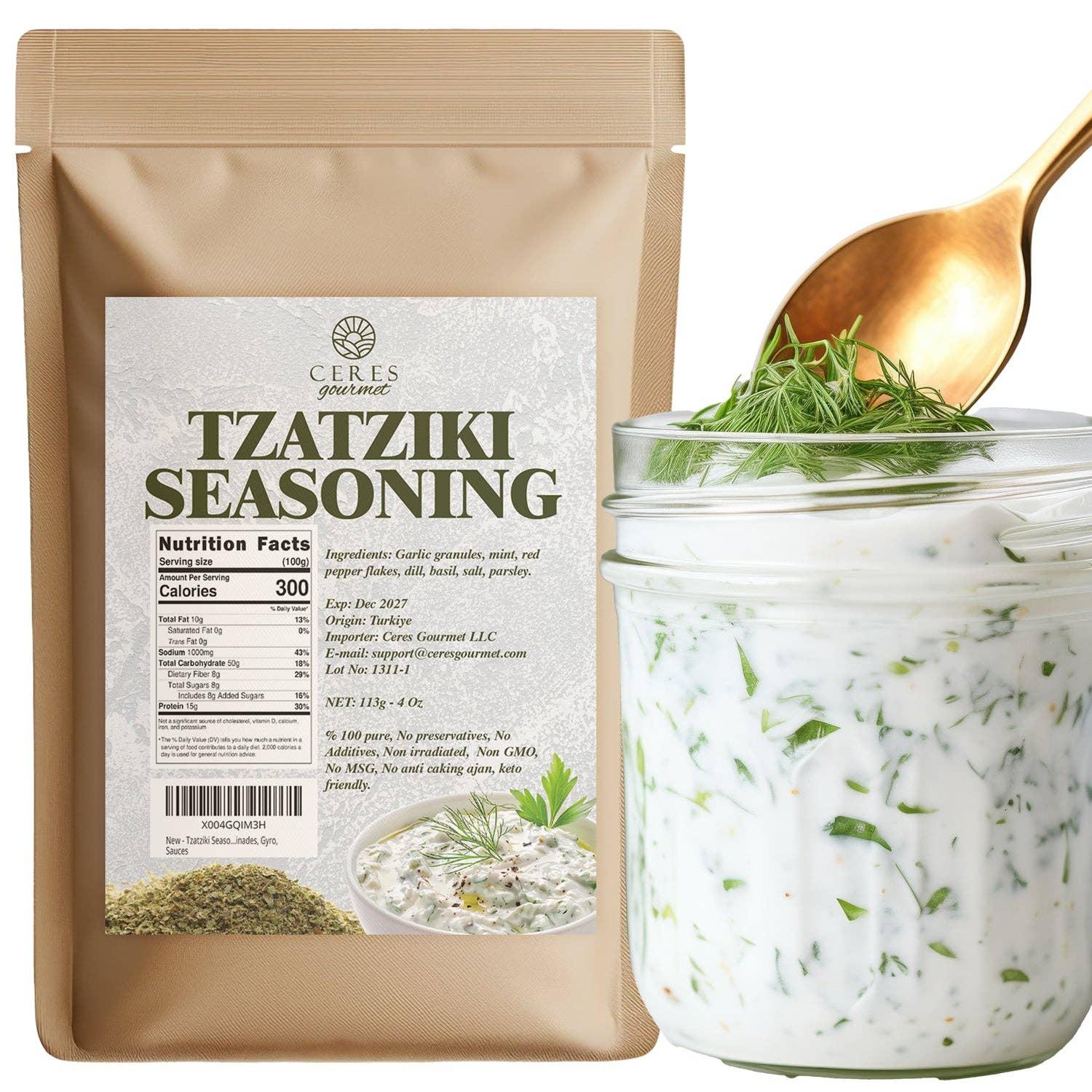 Authentic Greek Tzatziki Dip Spice Blend 3.5 oz image